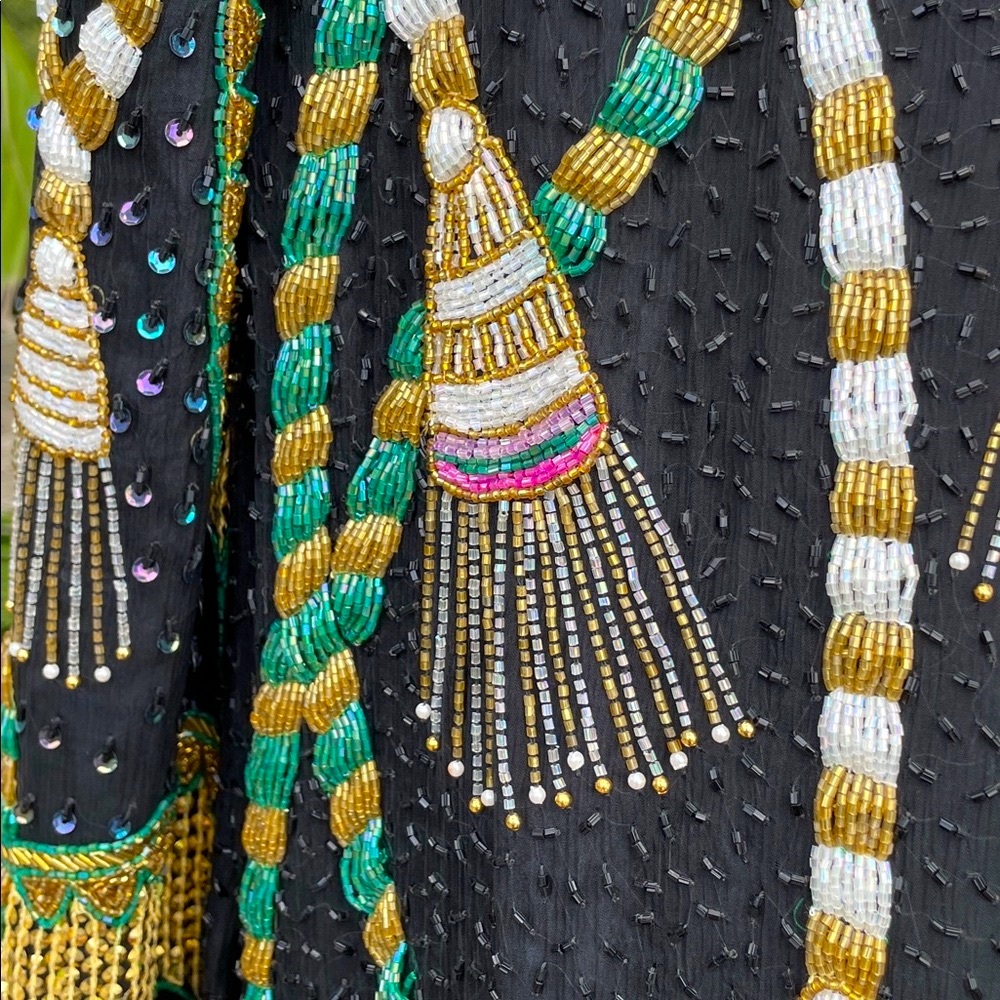 Scala beaded fabulous tassel silk jacket - Picture 12 of 14